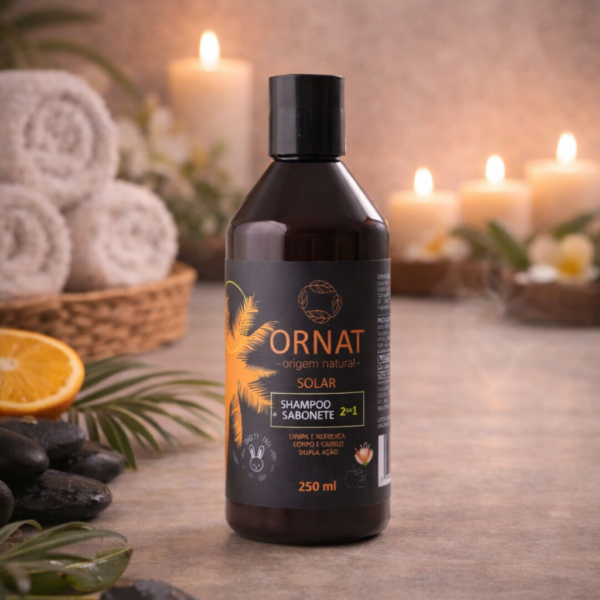 Shampoo + Sabonete 2 em 1 Solar 250ml