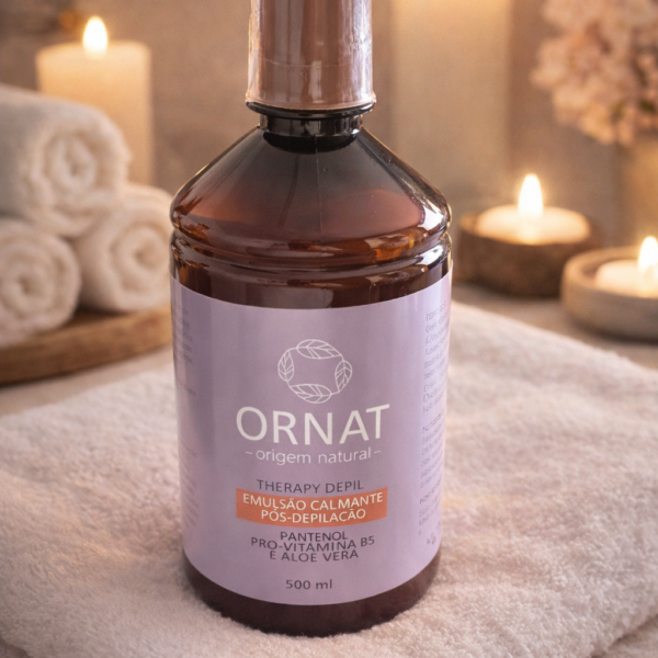 Emulsão Calmante Pós-Depilação Ornat Therapy Depil Bacuri, Pró-Vitamina B5 e Aloe Vera – 500ml
